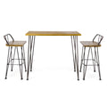 Denali Outdoor Industrial Wood Bar