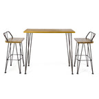 Denali Outdoor Industrial Wood Bar