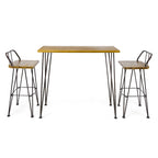 Denali Outdoor Industrial Wood Bar