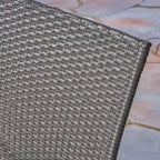Jasper Outdoor 7 Piece Wood and Wicker Dining Set