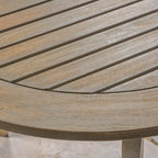 Jasper Outdoor 7 Piece Wood and Wicker Dining Set