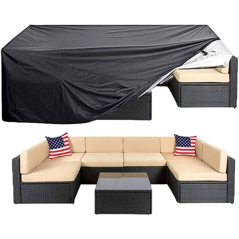 Outdoor Furniture Cover Waterproof Large Seating Protection - 126x63x29