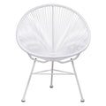 Acapulco White Vinyl Indoor/Outdoor Patio Chair