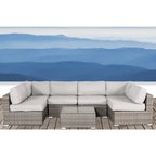 Living Source International Verona Wicker 7-piece Deep Seating Patio Furniture Set