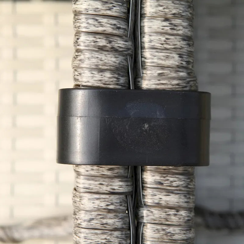 Living Source International Verona Wicker 7-piece Deep Seating Patio Furniture Set