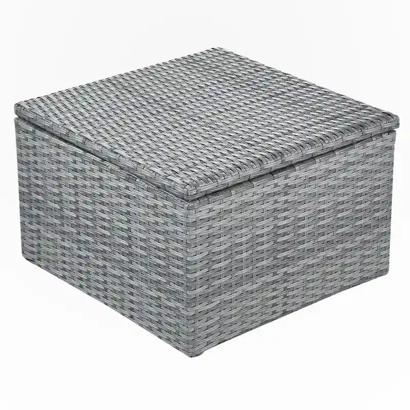 Outdoor Patio Daybed with Retractable Canopy Conversation Set