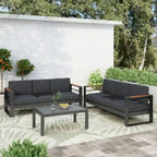 Bradenton Outdoor Wicker Seating with Sangria Cushions