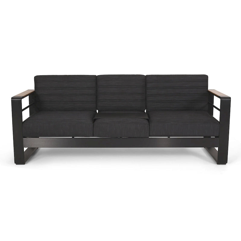 Bradenton Outdoor Wicker Seating with Sangria Cushions