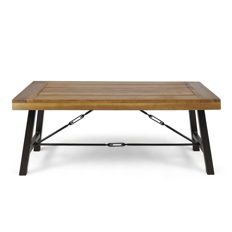 Catriona Outdoor Acacia Wood Coffee Table by Christopher Knight Home