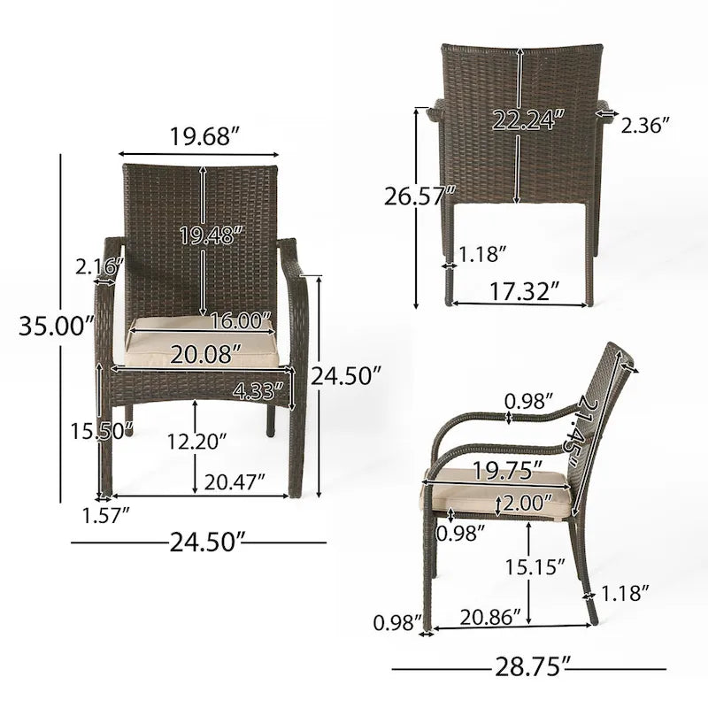 San Pico Outdoor Wicker Chairs