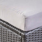 Santa Rosa Outdoor 7-Seater Wicker Sectional Sofa with Cushions