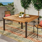 Lankershim Outdoor Acacia Wood Dining Table by Christopher Knight Home - 64.00 L x 64.00 W x 30.00 H