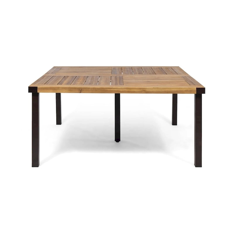 Lankershim Outdoor Acacia Wood Dining Table