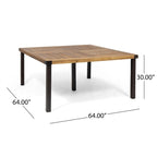 Lankershim Outdoor Acacia Wood Dining Table