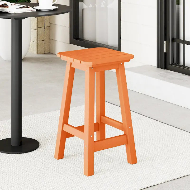 Laguna Hdpe All Weather Outdoor Patio 24 Square Counter Stool