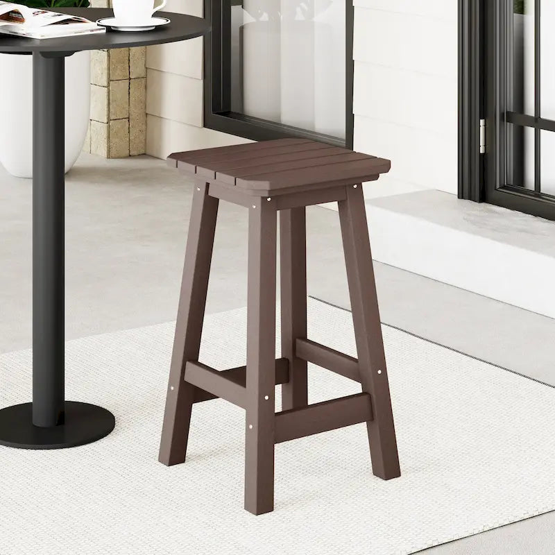 Laguna Hdpe All Weather Outdoor Patio 24 Square Counter Stool