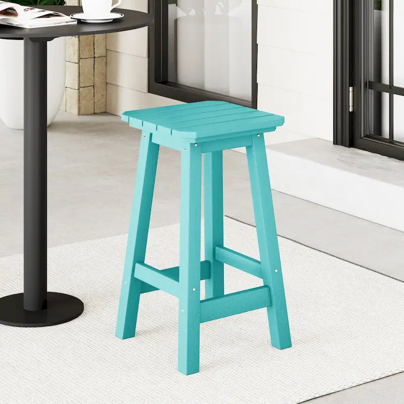 Laguna Hdpe All Weather Outdoor Patio 24 Square Counter Stool