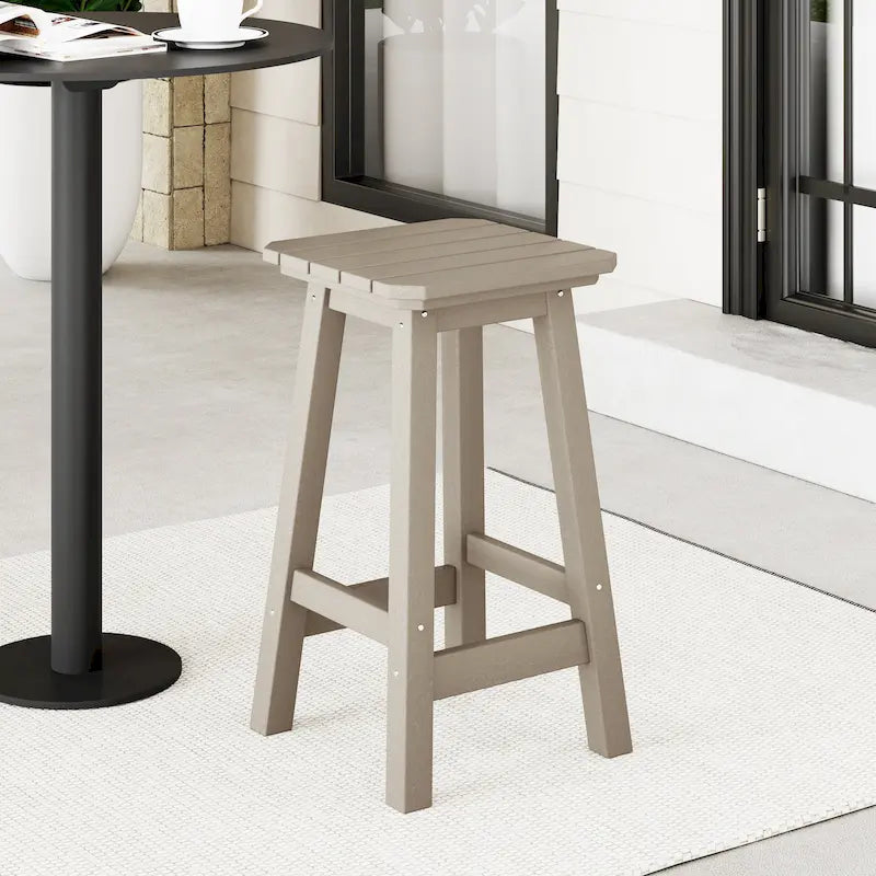 Laguna Hdpe All Weather Outdoor Patio 24 Square Counter Stool