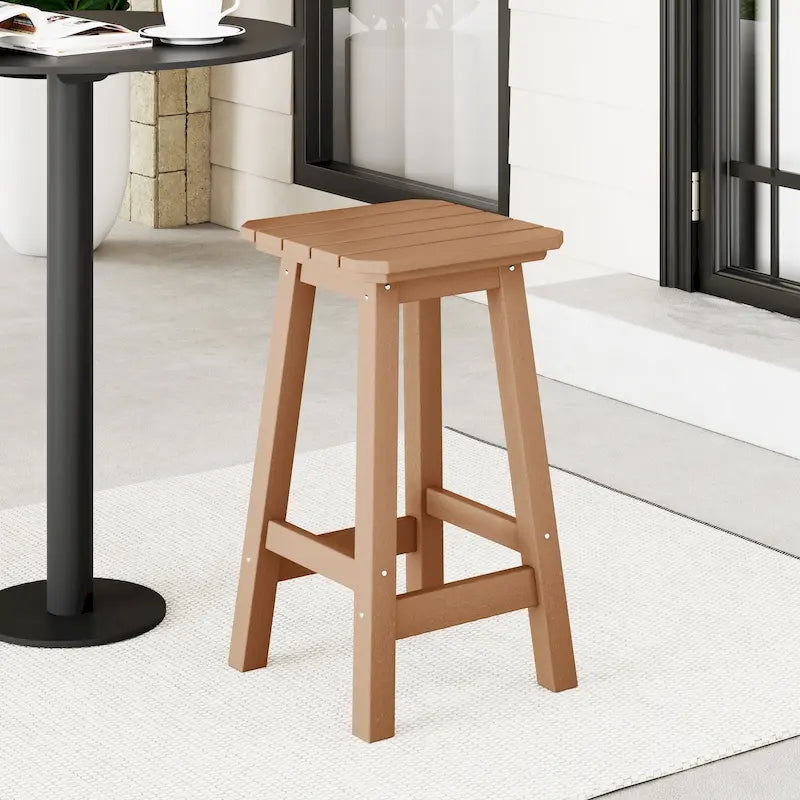 Laguna Hdpe All Weather Outdoor Patio 24 Square Counter Stool