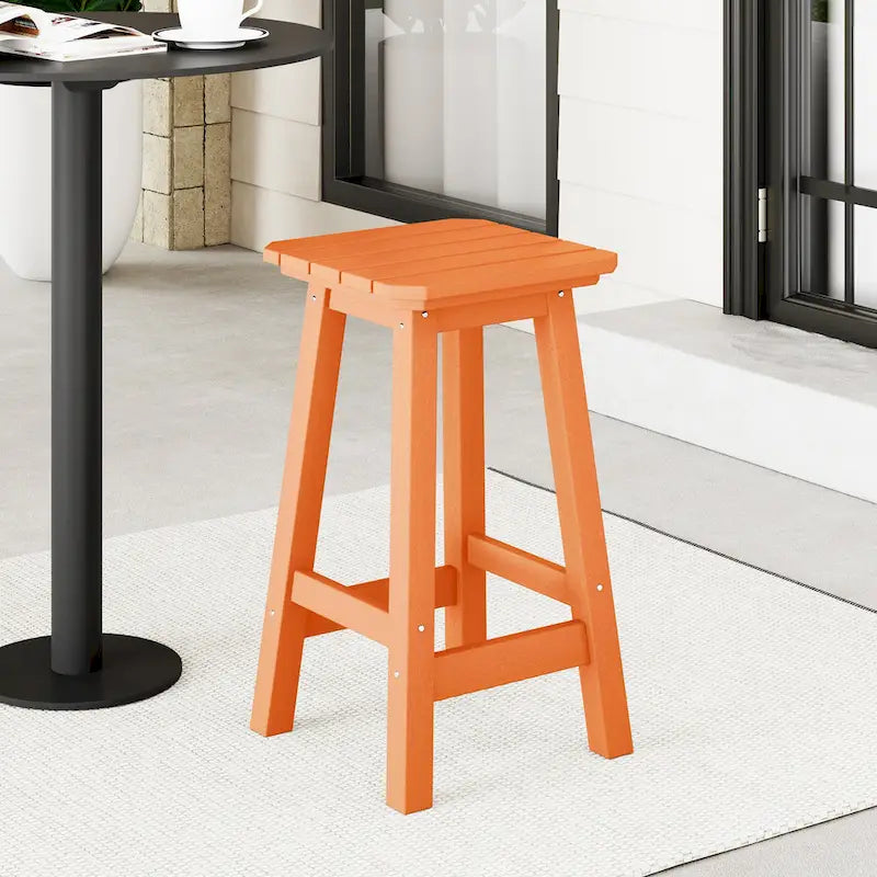 Laguna Hdpe All Weather Outdoor Patio 24 Square Counter Stool