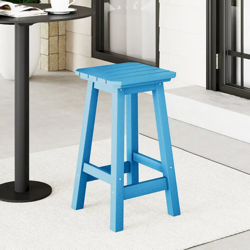 Laguna Hdpe All Weather Outdoor Patio 24 Square Counter Stool