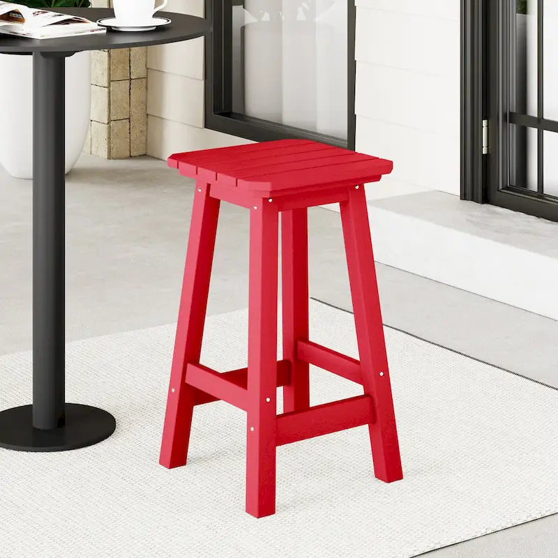 Laguna Hdpe All Weather Outdoor Patio 24 Square Counter Stool