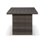 Easy Isle Dark Outdoor Brown Rectangular Table