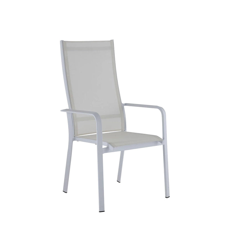 Melbourne High Back Outdoor Aluminum Chair with Sling Seat