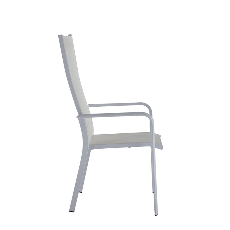 Melbourne High Back Outdoor Aluminum Chair with Sling Seat