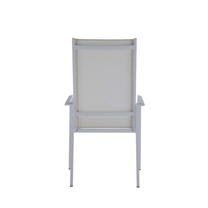 Melbourne High Back Outdoor Aluminum Chair with Sling Seat