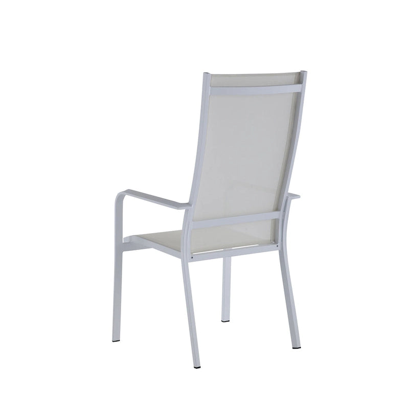 Melbourne High Back Outdoor Aluminum Chair with Sling Seat