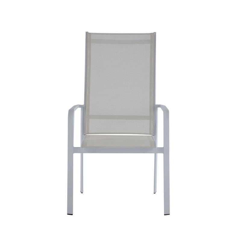 Melbourne High Back Outdoor Aluminum Chair with Sling Seat