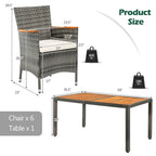 Outdoor Dining Furniture Patio Rattan Conversation