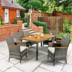 Outdoor Dining Furniture Patio Rattan Conversation