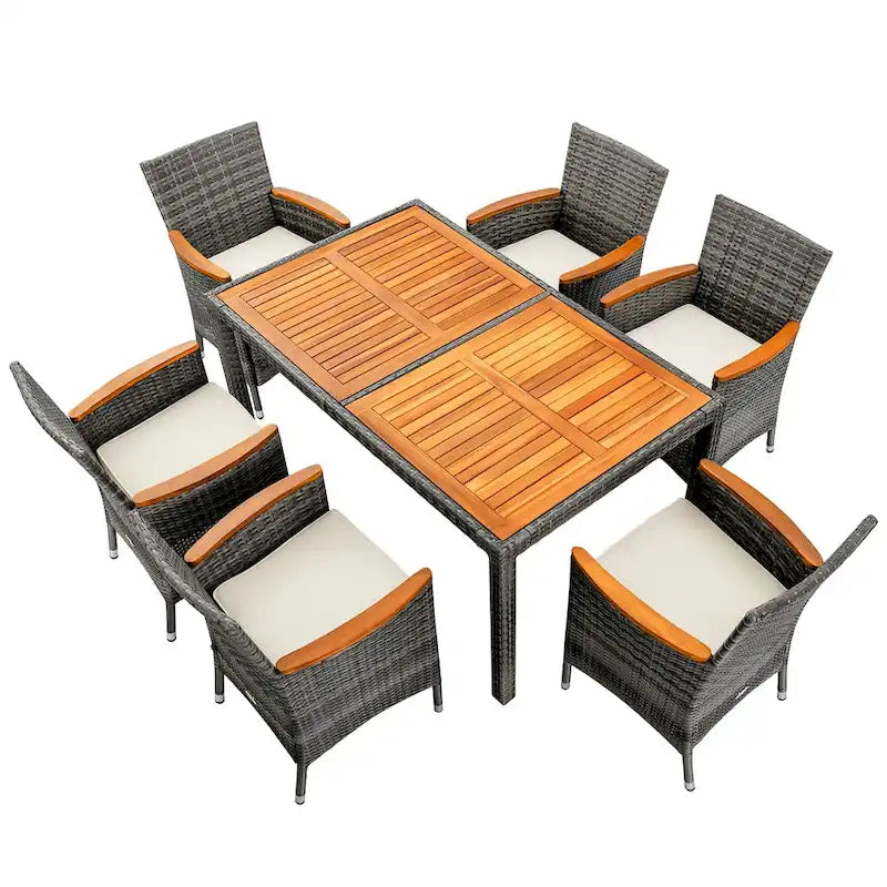 Outdoor Dining Furniture Patio Rattan Conversation