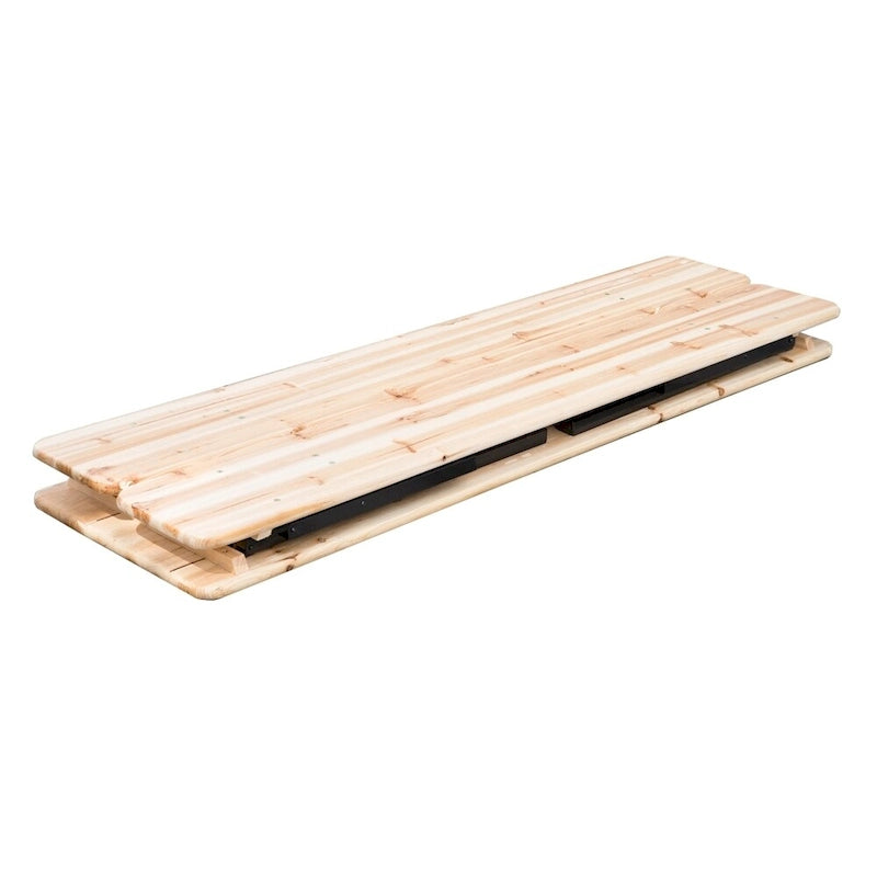 Outsunny 6' Wooden Folding Picnic Table Bench Set Outdoor