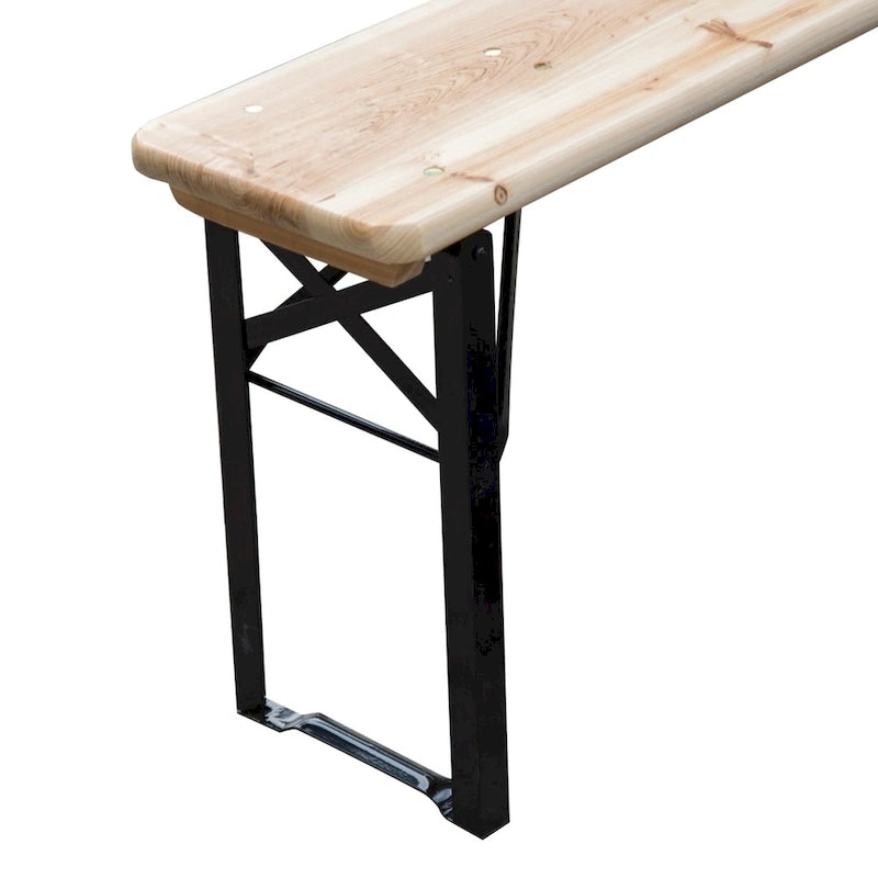 6ft Wooden Folding Picnic Table Bench Outdoor
