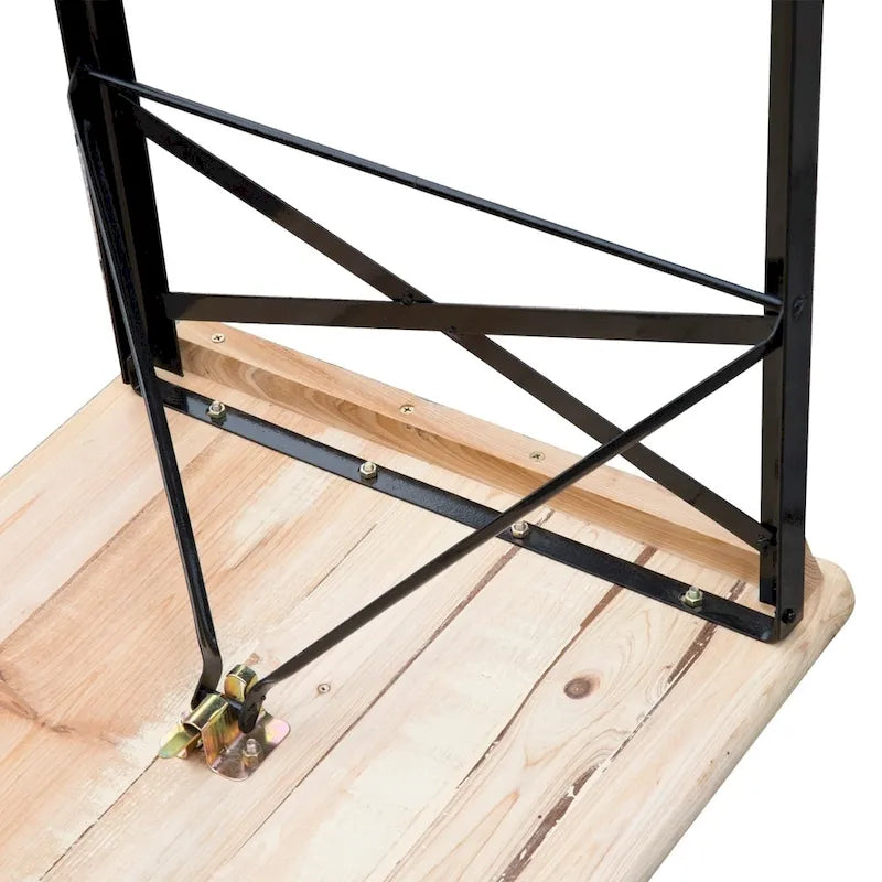 6ft Wooden Folding Picnic Table Bench Outdoor