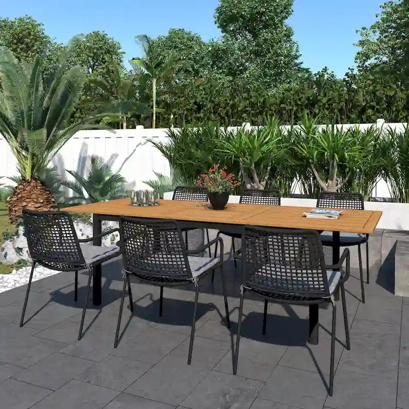 Amazonia Vail 7-Piece Teak Finish Patio Dining set