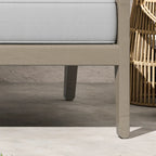 Sustain Gray Wood Outdoor Sofa