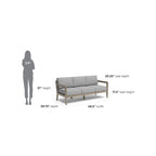 Sustain Gray Wood Outdoor Sofa