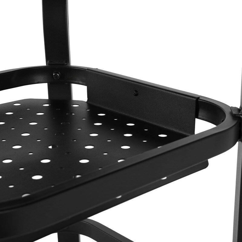 Outdoor Patio Dining Rectangular Aluminum Table with Umbrella Hole and Rattan Chair