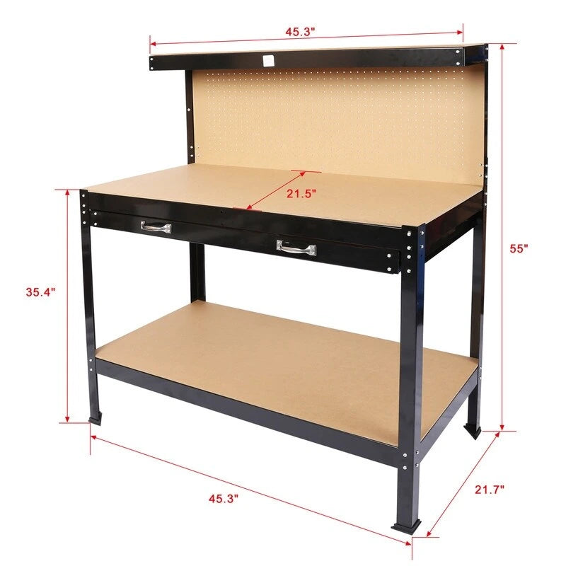 Outdoor Wood Work Bench 45.3inch