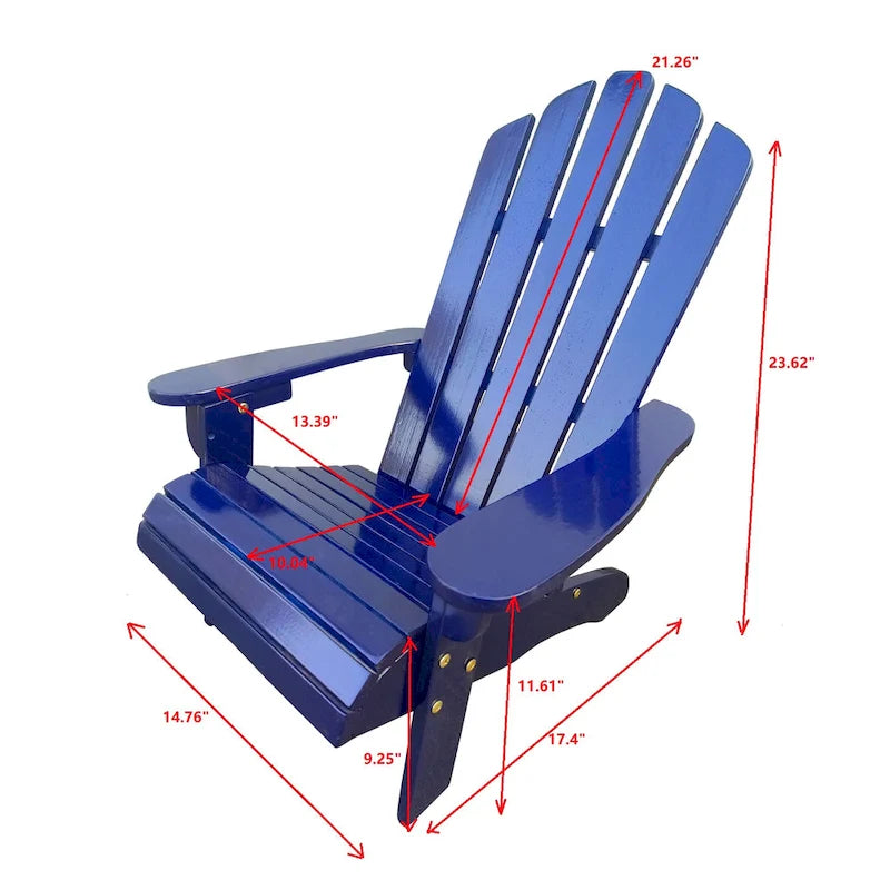 Outdoor Wood Children Adirondack Chair