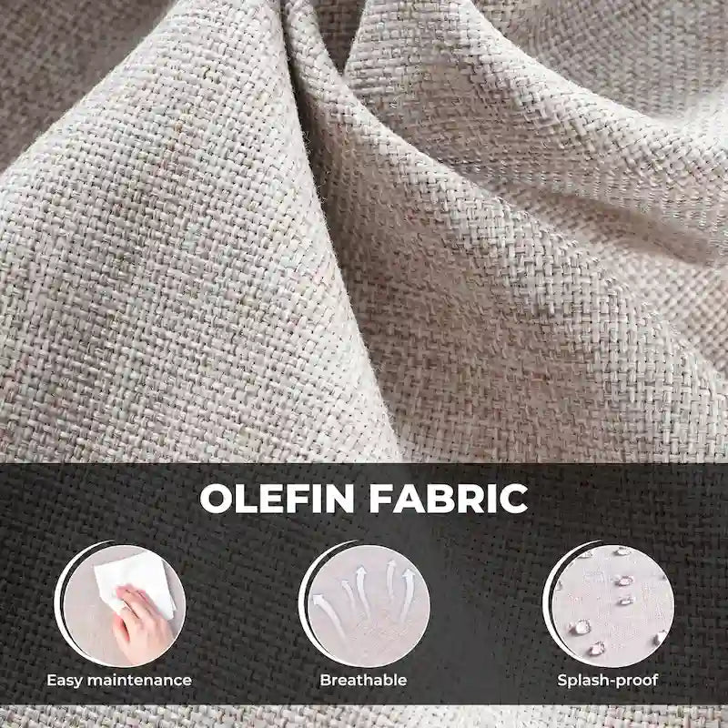 HOOOWOOO 16-piece Grey Rattan Outdoor Furniture Sectional Sofa Set Fire Pit Set with Swivel Chairs