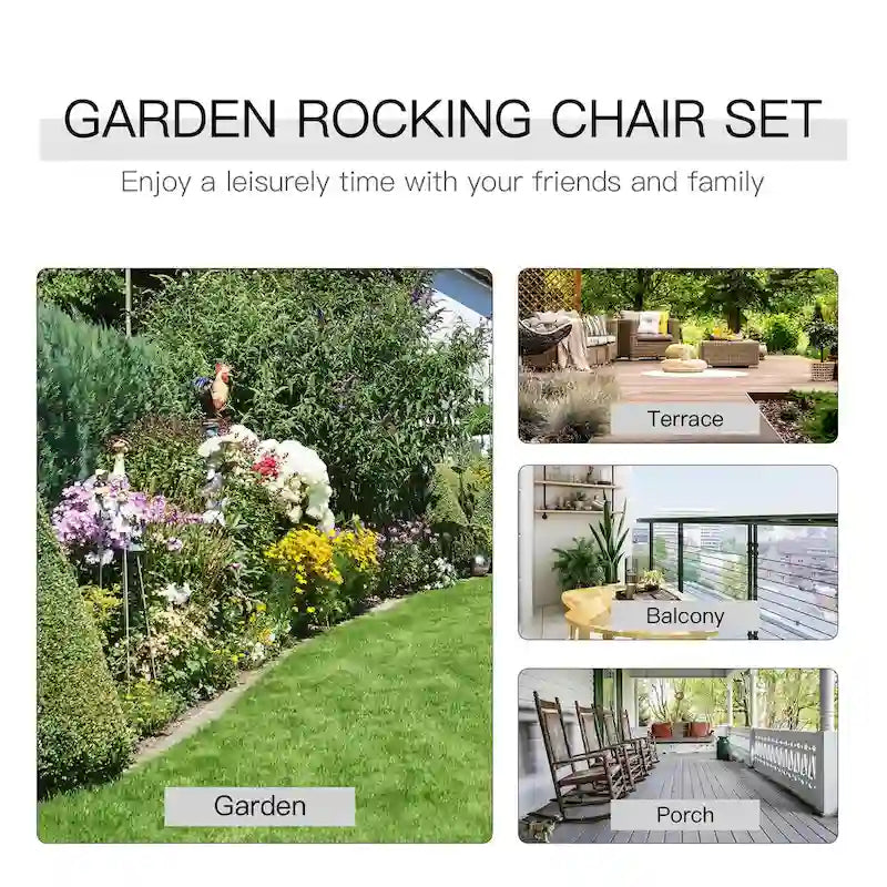 Folding Rocking Chair Table