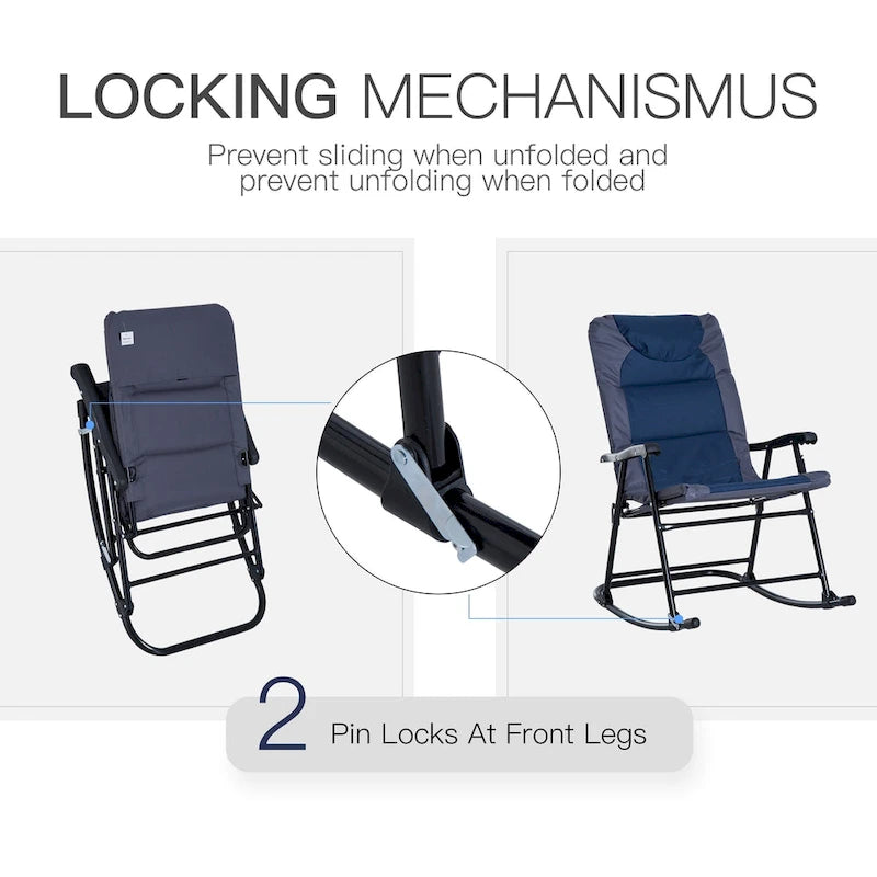 Folding Rocking Chair Table