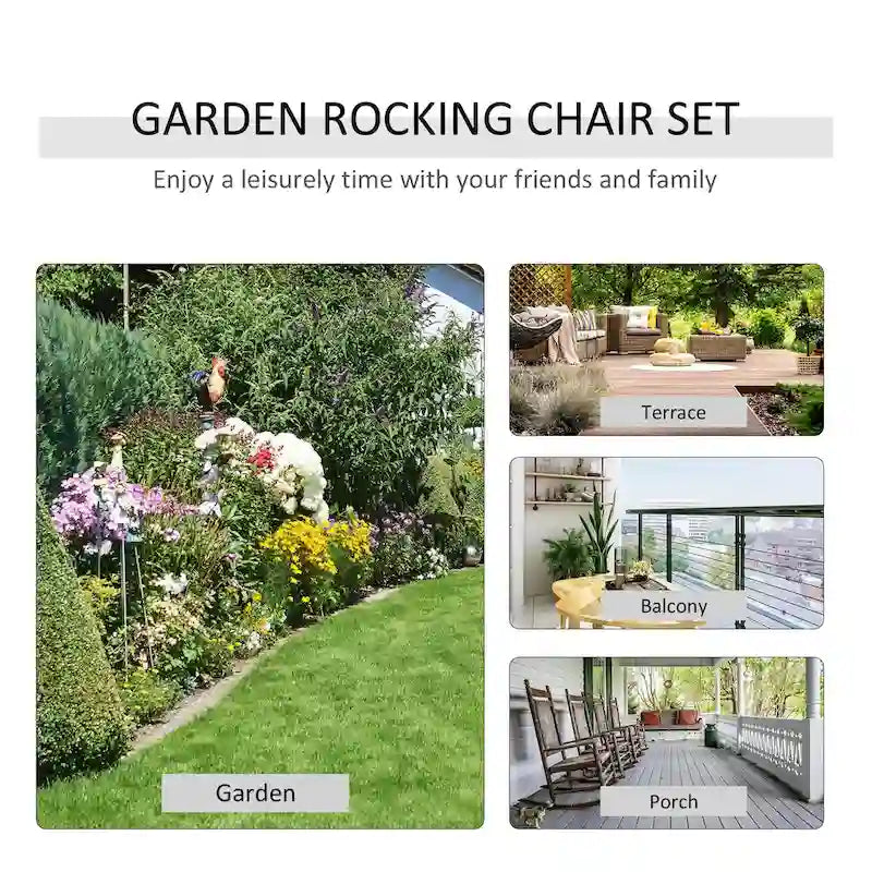 Folding Rocking Chair Table