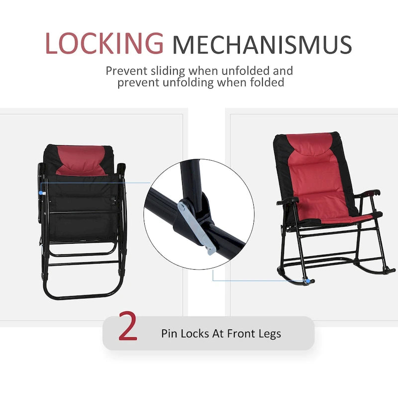 Folding Rocking Chair Table