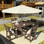 Outdoor Polyethylene Adirondack Dining Chair
